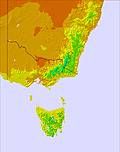 Australie temperature map