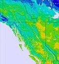 Британская Колумбия temperature map