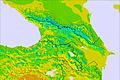 Caucase temperature map