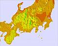 Central Honshu temperature map