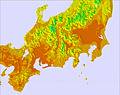 Central Honshu temperature map