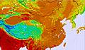 Čína temperature map
