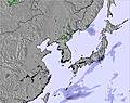 East Asia snow map