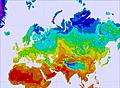 Eurasia temperature map