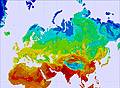 Eurasia temperature map