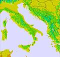 Itálie temperature map