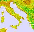 Italia temperature map