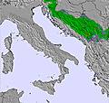 Italie snow map