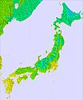 Japão temperature map