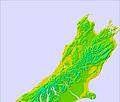 South Island - upper temperature map