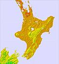 North Island temperature map