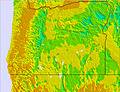 Oregón temperature map