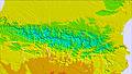 ピレネー山脈 temperature map