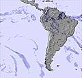 South America snow map