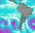 South America Wind Karte