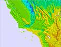 South California temperature map