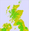 Scotland temperature map