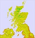 Escocia temperature map