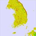 Κορέα, Νότια temperature map