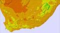 Republik Südafrika temperature map