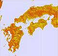 Southern Japan temperature forecast for this period