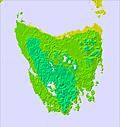 Tasmanien temperature map