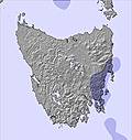 Tasmânia snow map