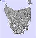 Tasmanien snow map