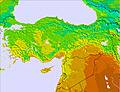 Turquía temperature map