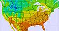 Spojené státy americké temperature map