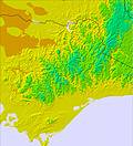 Victoria temperature map