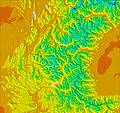 Western Alps temperature map