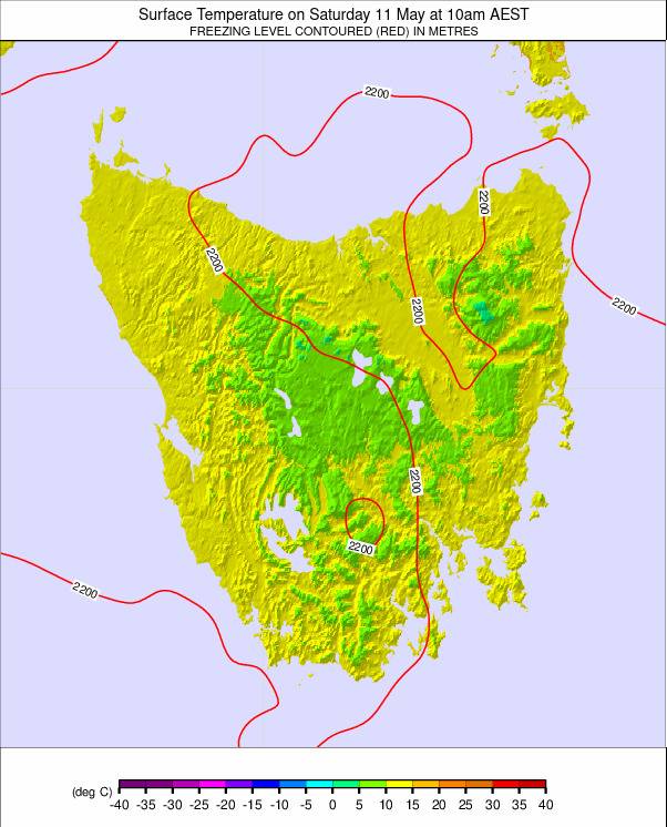 Tasmania weather map - click to go back to main thumbnail page