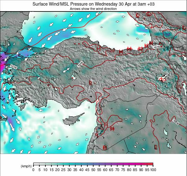 Turkey weather map - click to go back to main thumbnail page