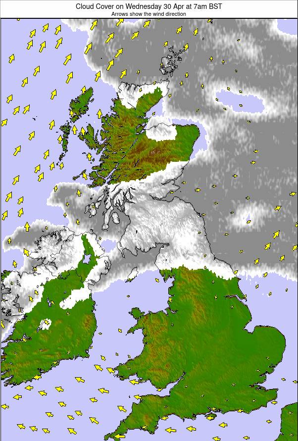 United Kingdom weather map - click to go back to main thumbnail page