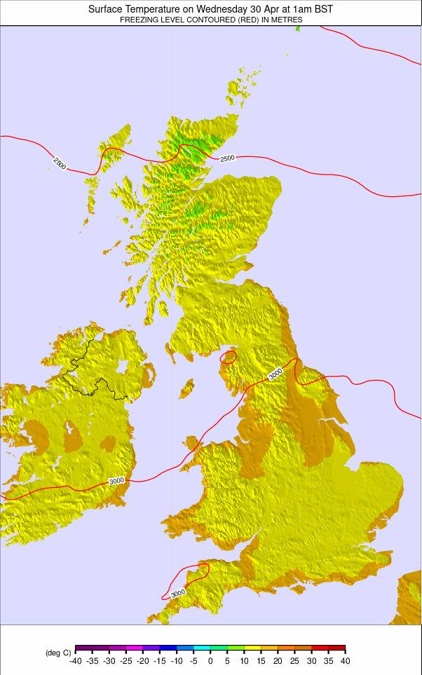 United Kingdom weather map - click to go back to main thumbnail page