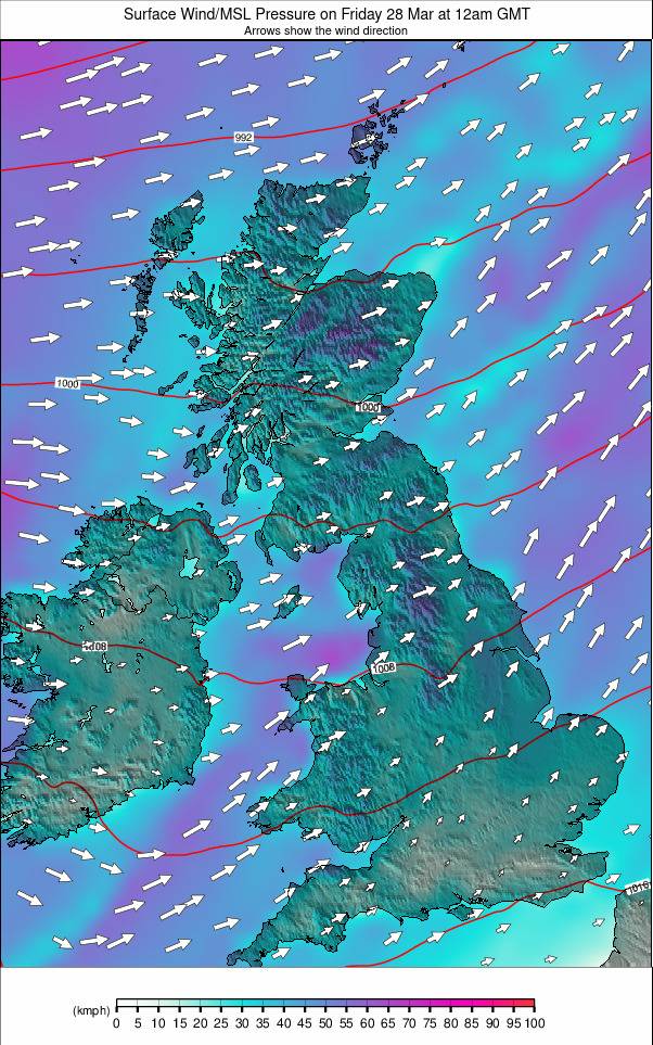 United Kingdom weather map - click to go back to main thumbnail page