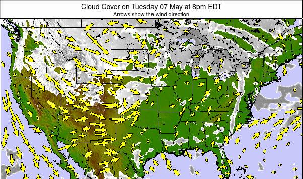 United States weather map - click to go back to main thumbnail page