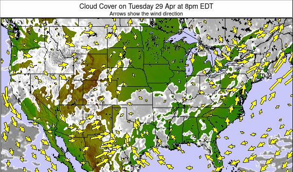 United States weather map - click to go back to main thumbnail page