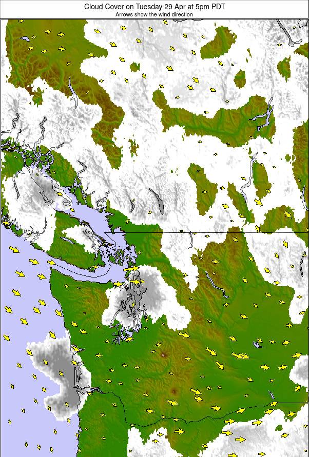 Washington / Vancouver weather map - click to go back to main thumbnail page