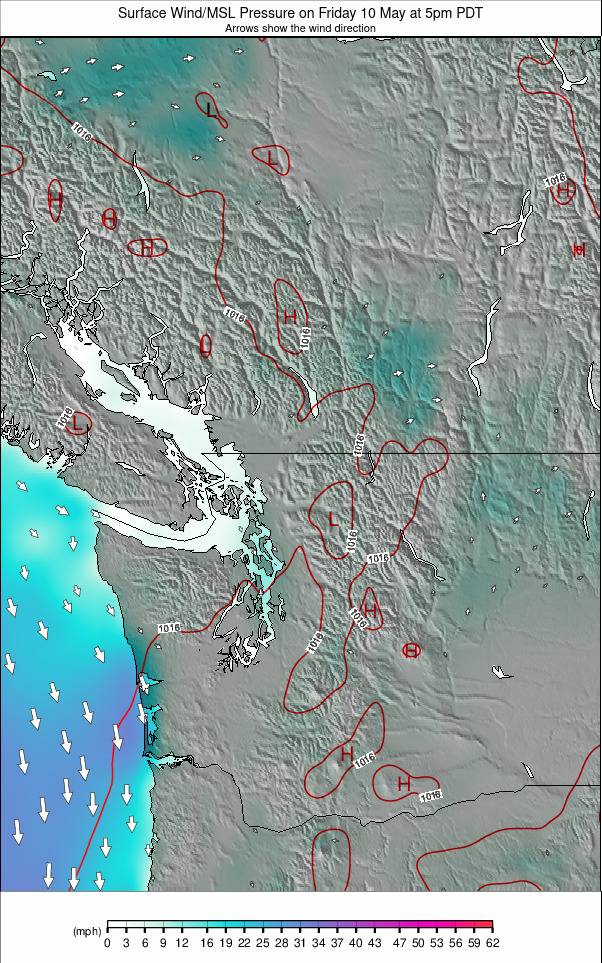 Washington / Vancouver weather map - click to go back to main thumbnail page