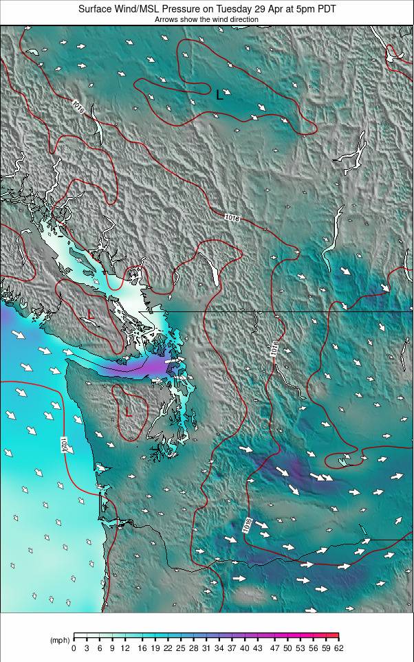 Washington / Vancouver weather map - click to go back to main thumbnail page