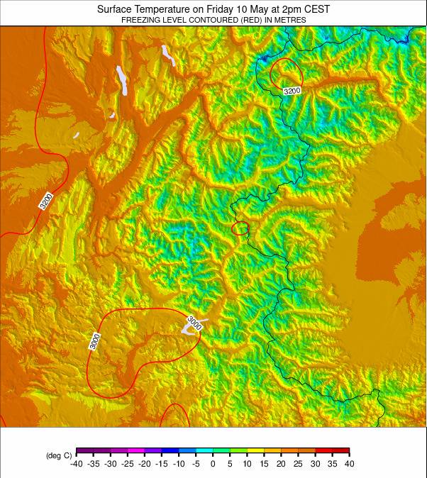 Western Alps weather map - click to go back to main thumbnail page