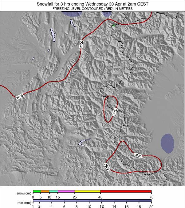 Western Alps weather map - click to go back to main thumbnail page