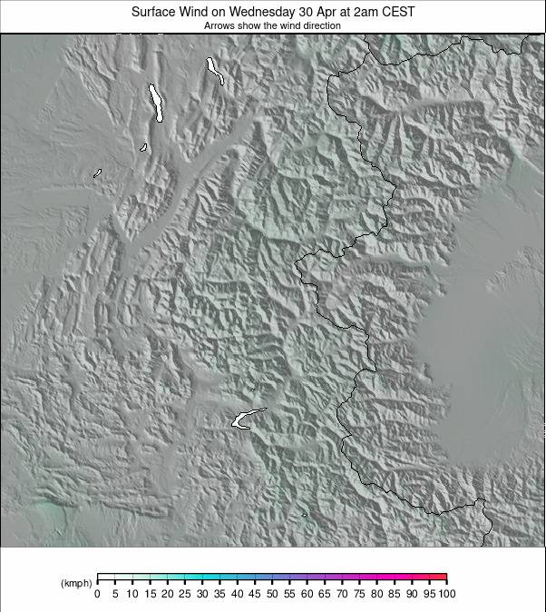 Western Alps weather map - click to go back to main thumbnail page