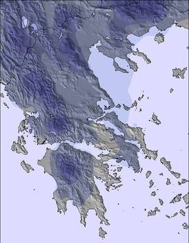 Greece Snow Map (3 Days)