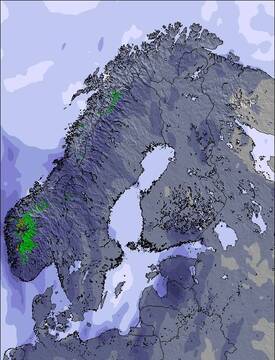 Scandinavia Snow Map (3 Days)