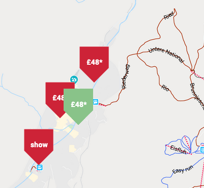 Ski shops map