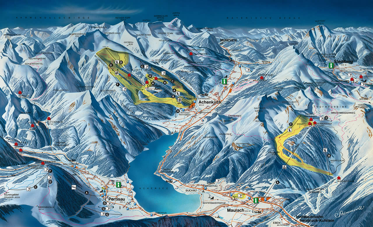 Achenkirch am Achensee Piste / Trail Map