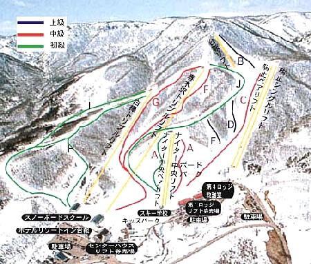 Aizu Kogen Daikurayama Piste / Trail Map